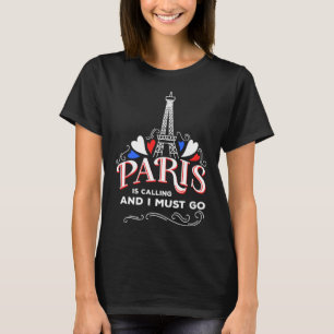 Niedlich Paris Frankreich Urlaub Liebhaber Sonnen  T-Shirt