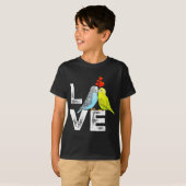 Niedlich Parrot Liebe Männer Frauen Jungen Gi T-Shirt (Vorne ganz)