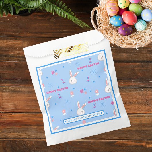 Niedlich Paste Blue Ostersonne Bläserblase Geschenktütchen