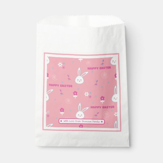 Niedlich Paste Pink Color Ostersonne Geschenktütchen (Vorderseite)