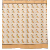 Niedlich Pastel Adorable Baby Dinosaurier Duschvorhang (Vorderseite)