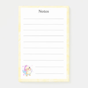 Niedlich Pastel Baby Bird Notepad Post-it Klebezettel