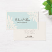 Niedlich Pastel Blue Floral Script Schriftart (Schreibtisch)