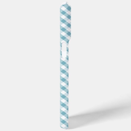Niedlich Pastel Blue Gingham Pattern Case-Mate iPhone Hülle (Rückseite / Rechts)