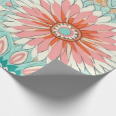 Niedlich Pastel Boho Chic Geschenkpapier (Ecke)