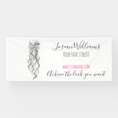 Niedlich Pastel Bride Wavy Friseur Friseur Salon B Banner (Horizontal)