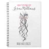 Niedlich Pastel Bride Wavy Friseur Friseur Salon B Notizblock (Vorderseite)