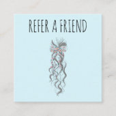 Niedlich Pastel Bride Wavy Friseur Friseur Salon B Terminkarte (Vorderseite)