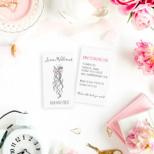 Niedlich Pastel Bride Wavy Friseur Friseur Salon B Visitenkarte