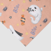 Niedlich Pastel Brown Boo Ghost Halloween Seidenpapier (Detail)