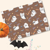 Niedlich Pastel Brown Boo Ghost Halloween Seidenpapier
