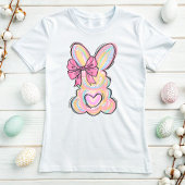 Niedlich Pastel Bunny Bow T-Shirt