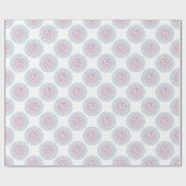 Niedlich Pastel Candy Kawaii Bunny Polka Dot Manda Geschenkpapier (Flach)