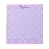 Niedlich Pastel Chic Lavender Personalisiert Notizblock (Vorderseite)