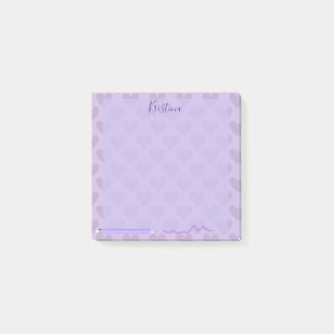 Niedlich Pastel Chic Lavender Personalisiert Post-it Klebezettel