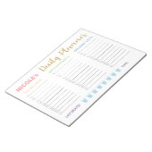 Niedlich Pastel Daily Planner Notizblock (angewinkelt)
