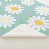 Niedlich Pastel Daisy Blume Blumengürtel Sherpadecke (3/4)