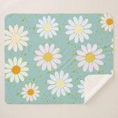 Niedlich Pastel Daisy Blume Blumengürtel Sherpadecke (Vorderseite (Horizontal))