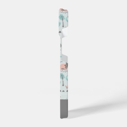 Niedlich Pastel Dinosaur Muster iPhone Hülle (Linke Seite)