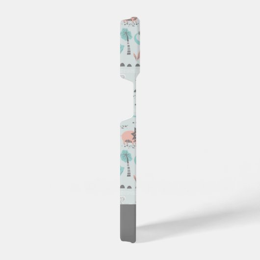 Niedlich Pastel Dinosaur Muster iPhone Hülle (Rechte Seite)