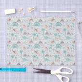 Niedlich Pastel Dinosaur Muster Seidenpapier (Handwerk)