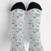 Niedlich Pastel Dinosaur Muster Socken (Oben)