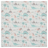 Niedlich Pastel Dinosaur Muster Stoff (Muster)