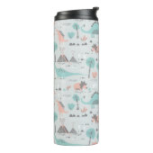 Niedlich Pastel Dinosaur Muster Thermosbecher (Nach links gedreht)