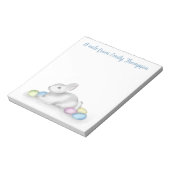 Niedlich Pastel Easter Bunny Einfache Klassik Mini Notizblock (Rotiert)