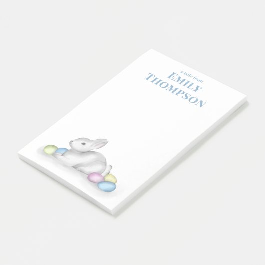 Niedlich Pastel Easter Bunny Einfache Klassik Mini Post-it Klebezettel (angewinkelt)