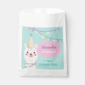 NIEDLICH PASTEL FARBE LLAMA BIRTHTAG GESCHENKTÜTCHEN (Vorderseite)