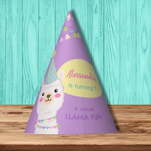 NIEDLICH PASTEL FARBEN LLAMA BIRTHTAG PARTYHÜTCHEN