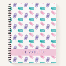 Niedlich Pastel farbenfrohe Kawaii Macarons Person Notizblock