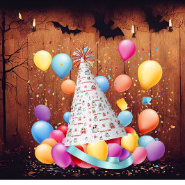 Niedlich Pastel Ghost Thema Custom Geburtstag Partyhütchen