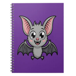 Niedlich Pastel Goth Bat Kawaii Cartoon Notizblock
