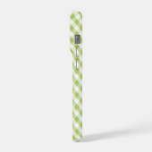 Niedlich Pastel Green Gingham Pattern iPhone Hülle (Linke Seite)
