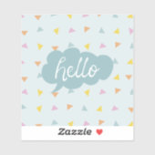 Niedlich Pastel Hello Aufkleber (Blatt)