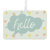 Niedlich Pastel Hello Autolufterfrischer (Rückseite)