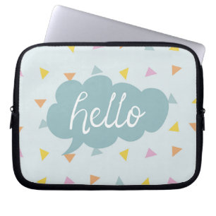 Niedlich Pastel Hello Laptopschutzhülle