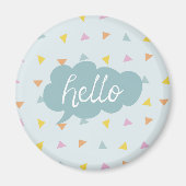 Niedlich Pastel Hello Magnet (Vorne)