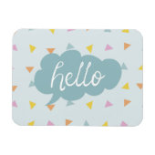 Niedlich Pastel Hello Magnet (Horizontal)