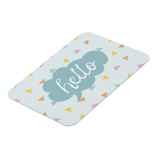 Niedlich Pastel Hello Magnet (Linke Seite)