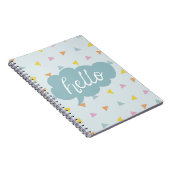 Niedlich Pastel Hello Notizblock (Rechte Seite)