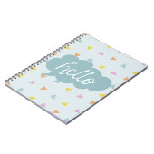 Niedlich Pastel Hello Notizblock (Linke Seite)