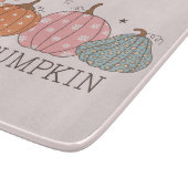 Niedlich Pastel Hello Pumpkin Glass Schneidebrett (Ecke)