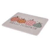 Niedlich Pastel Hello Pumpkin Glass Schneidebrett (Ecke)