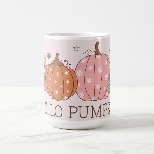 Niedlich Pastel Hello Pumpkin Kaffeetasse (Mittel)