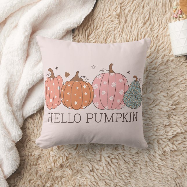 Niedlich Pastel Hello Pumpkin Kissen (Decke)