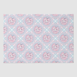 Niedlich Pastel Kawaii Bunny Dot Mandala Diamond T Seidenpapier