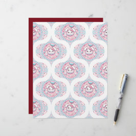 Niedlich Pastel Kawaii Bunny Dot Mandala Retro Oge